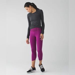 Lululemon Real Quick Tight Regal Plum / Paradise Geo Regal Plum Mult